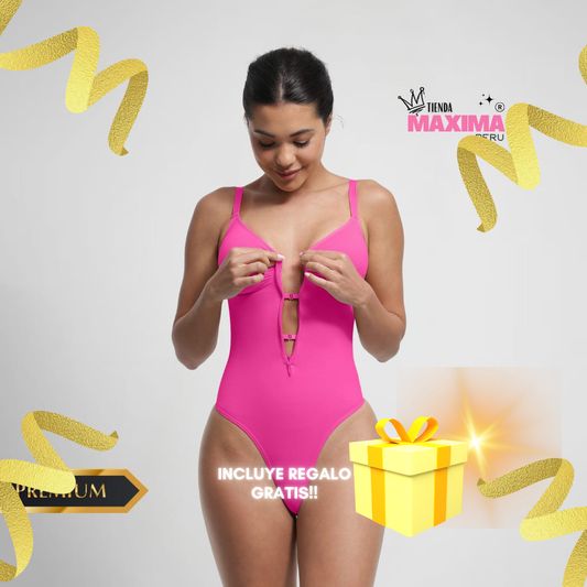 Body Moldeador Zipper control de abdomen Extremo sin costuras PREMIUM