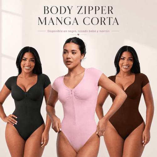 Body Zipper Manga Corta