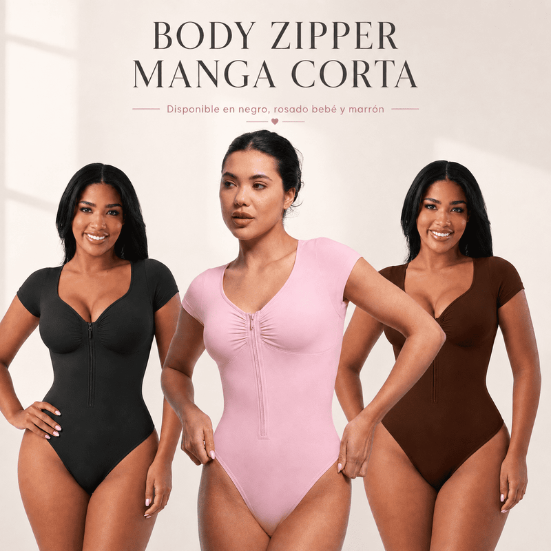 Body Zipper Manga Corta