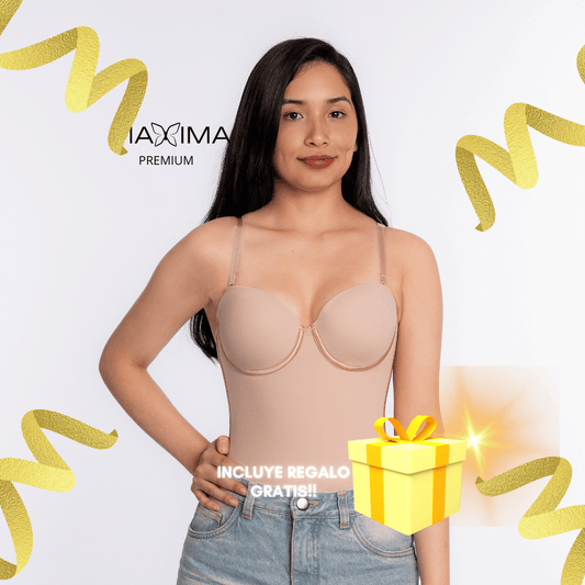 Blusa Body Faja con Corset, Straple y con Copa - PREMIUM