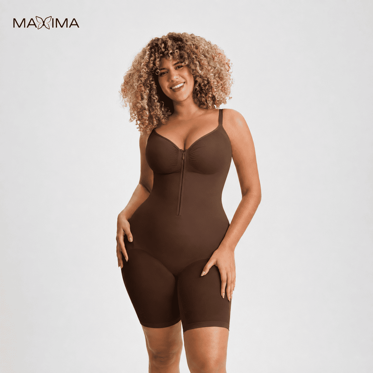 Bodyshort con zipper 3 en 1