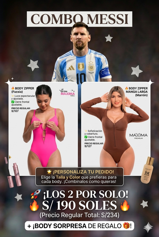 COMBO MESSI 1 BODY ZYPER + 1 BODY ZIPER MANGA LARGA