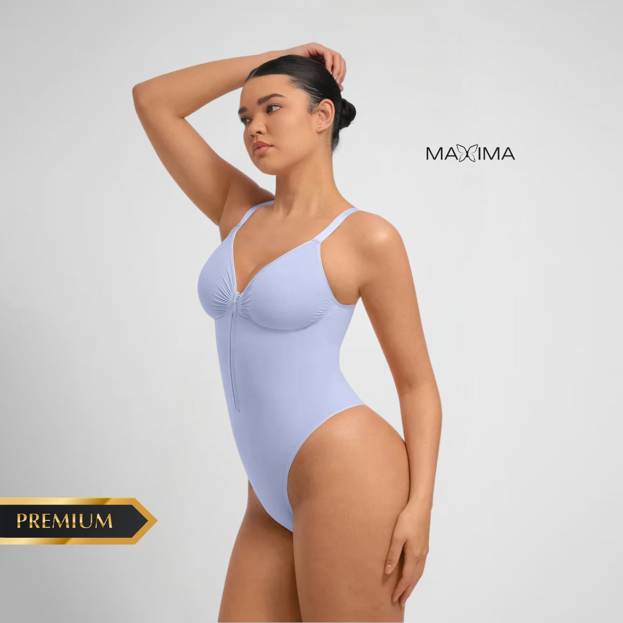 Body Moldeador Zipper control de abdomen Extremo sin costuras PREMIUM