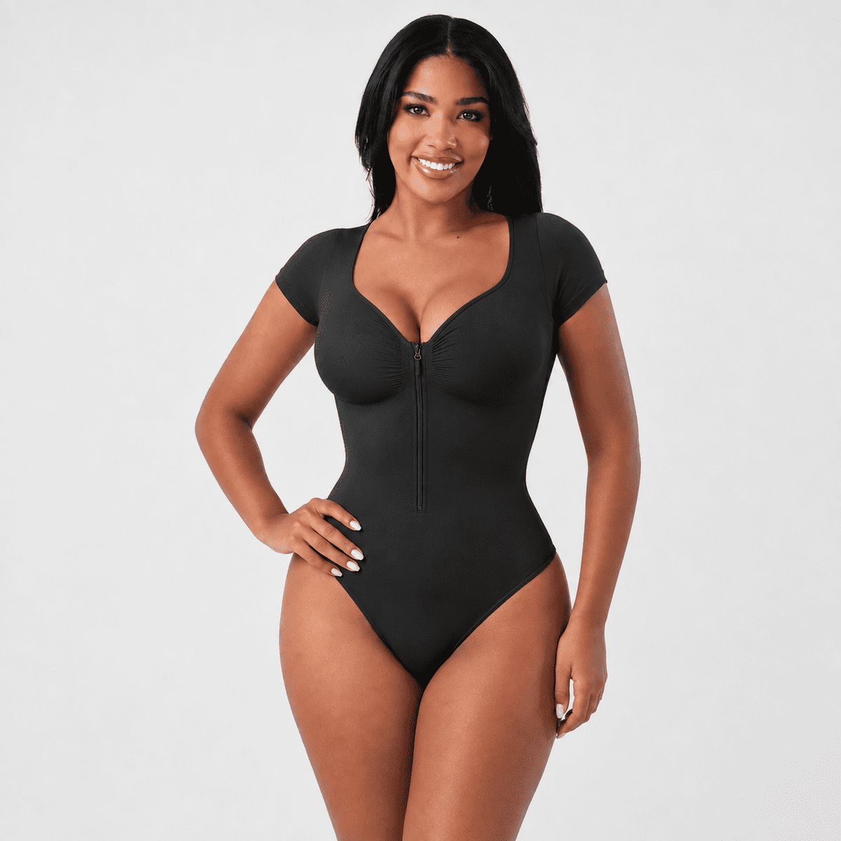 Body Zipper Manga Corta