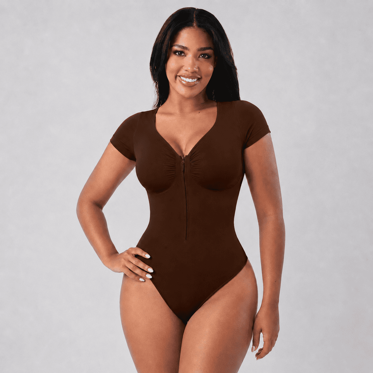 Body Zipper Manga Corta