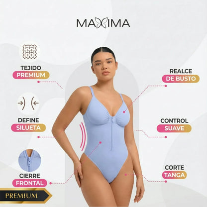 Body Moldeador Zipper control de abdomen Extremo sin costuras PREMIUM